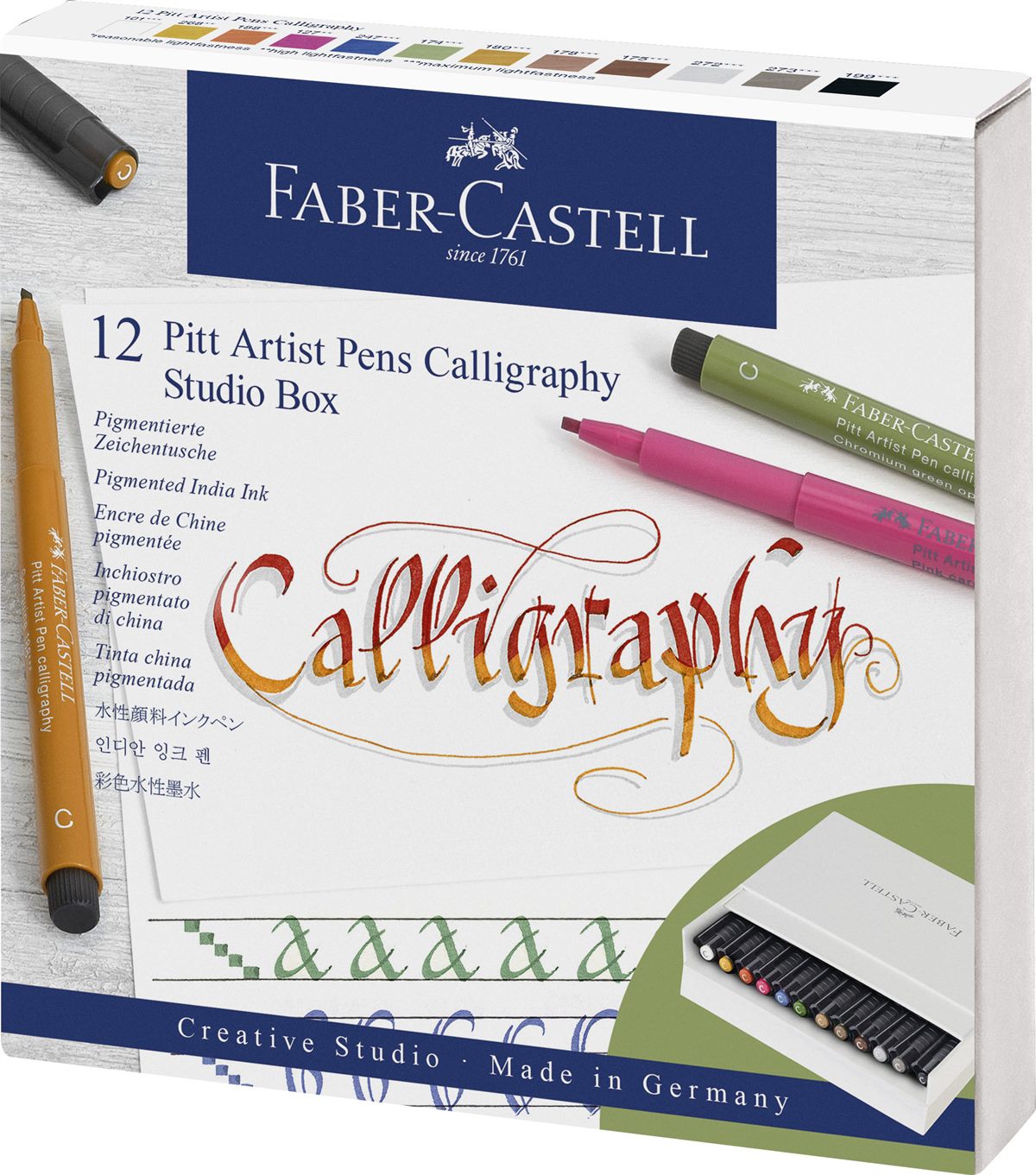 Faber-Castell_Pitt Artist Pen Calligraphy Studio box aus 12_35 EUR (2)