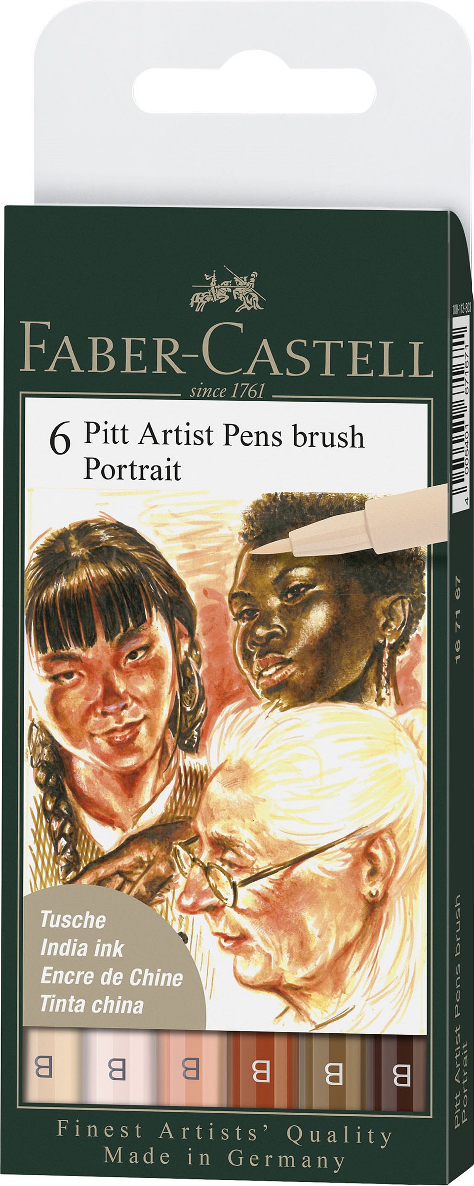 Faber-Castell_Pitt Artist Pen Portrait_Set aus 6_16 EUR