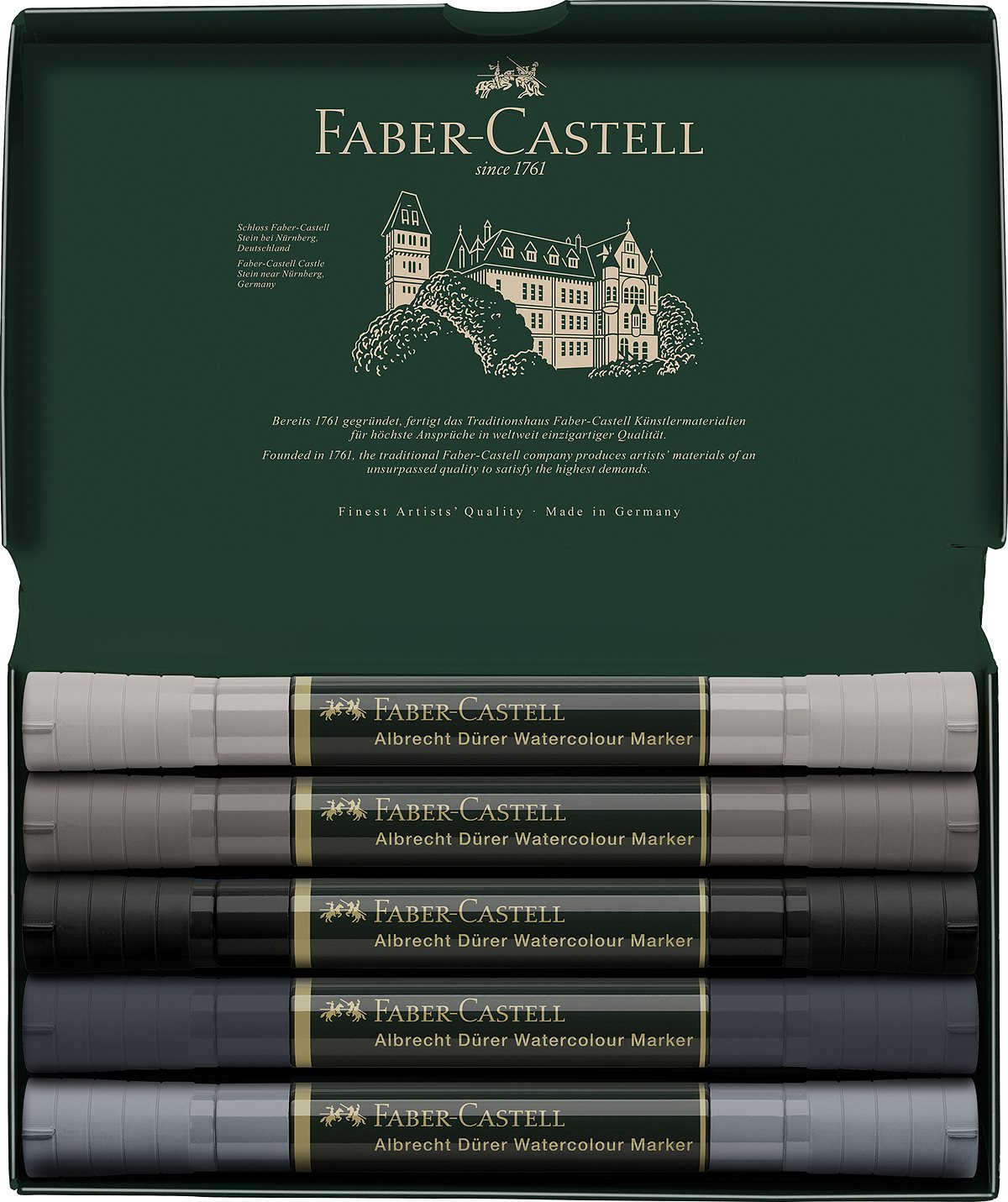 Faber-Castell_Albrecht Dürer Watercolour Marker Grey Tones_5er Etui_20 EUR (2)