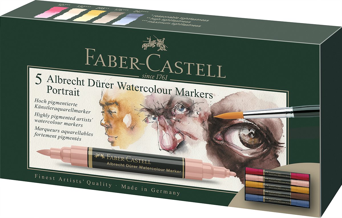 Faber-Castell_Albrecht Dürer Watercolour Marker Portrait_5er Etui_20 EUR