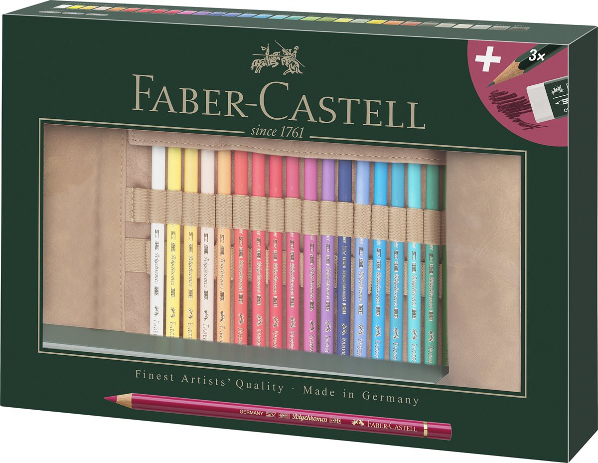 Faber-Castell_Polychromos Künstlerfarbstifte 30er Stifterolle mit Zubehör_60 EUR (3)