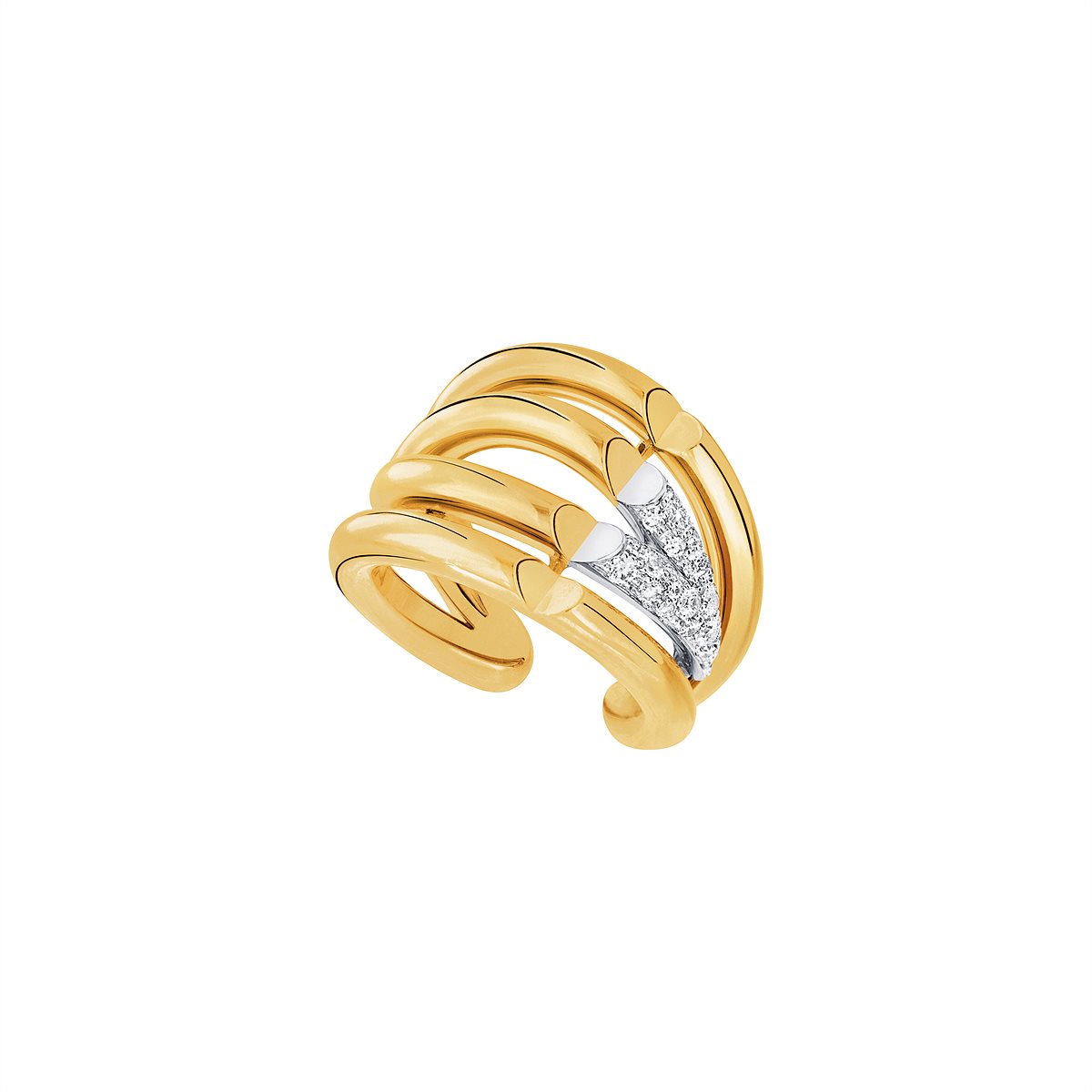 LV_Volt Ring, Yellow Gold, White Gold and Diamonds_EUR 9900,00