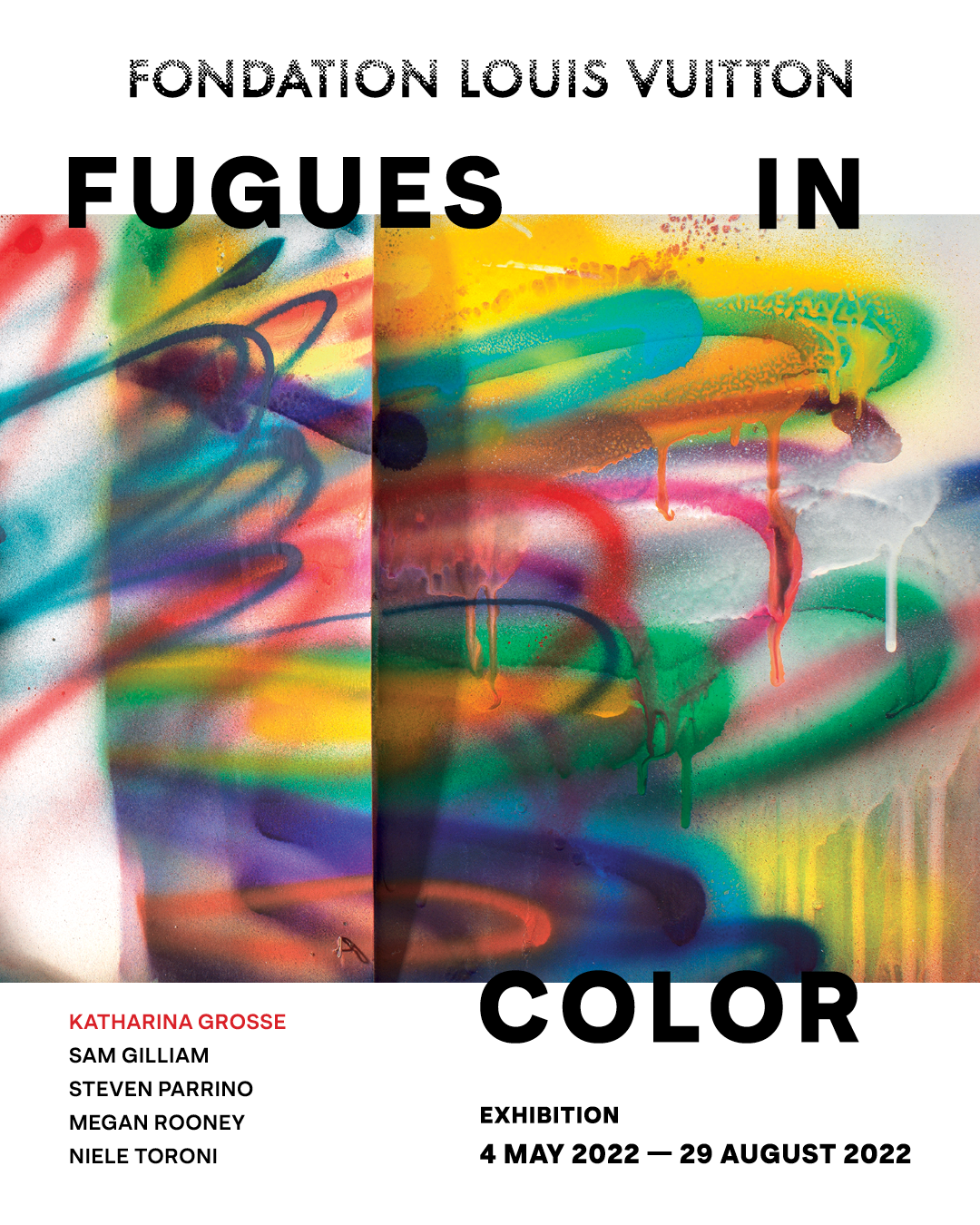 Fondation Louis Vuitton, exhibition Fugues in Color_EXHIB POSTER_EN
