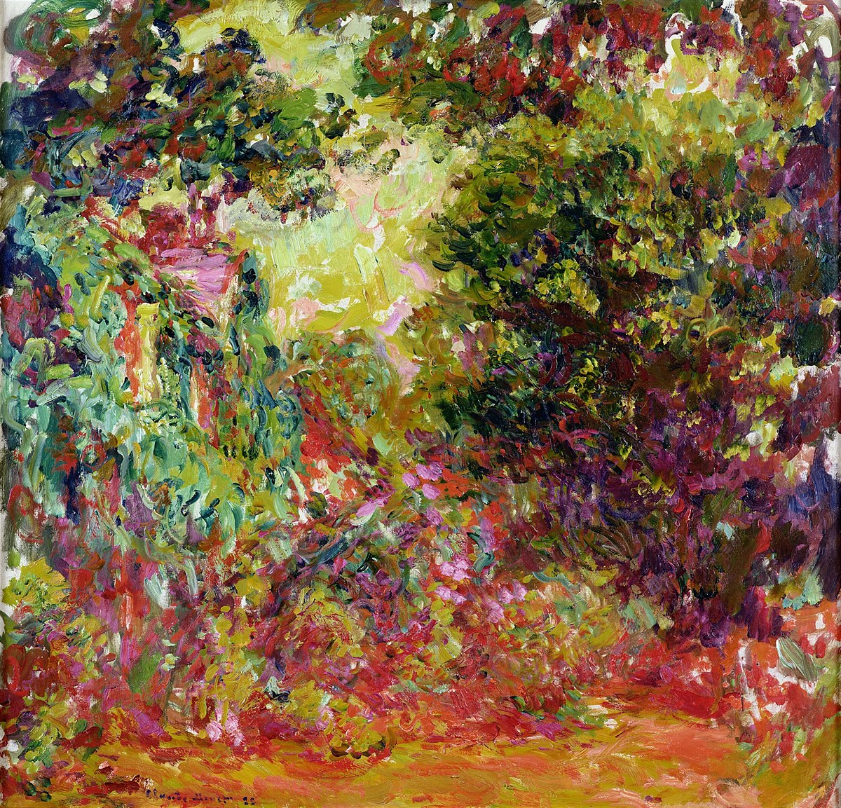 Fondation Louis Vuitton_Exhibition Monet - Mitchell, Dialogue and Retrospective_Claude Monet, The Artist’s House Seen from the Rose Garden, 1922-1924
