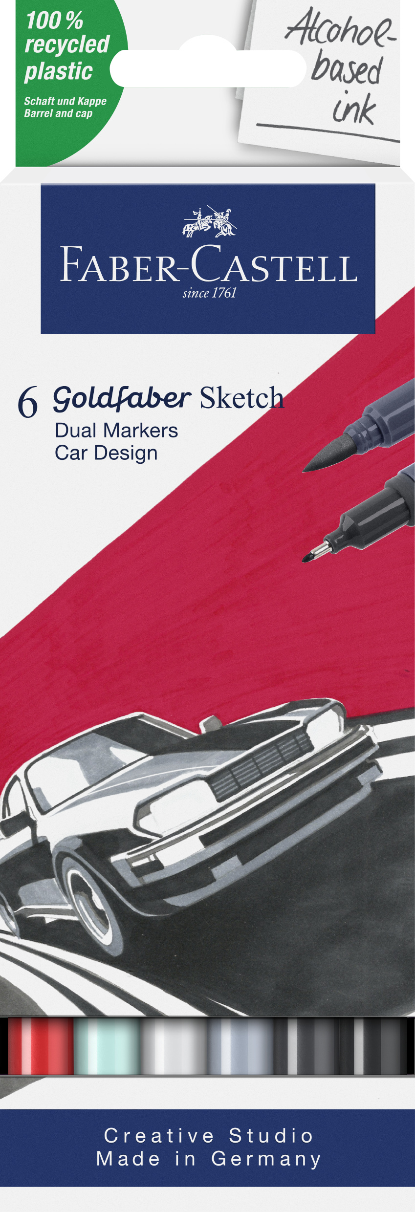 Faber-Castell_Goldfaber Sketch Marker, 6er set, Car design_EUR 18,00