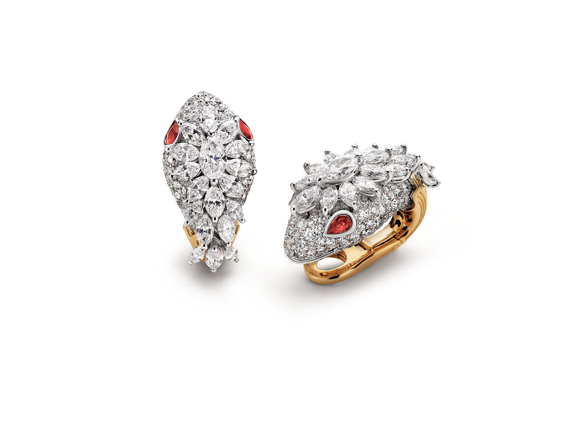 Bvlgari High-Jewelry-Ohrringpaar Serpenti