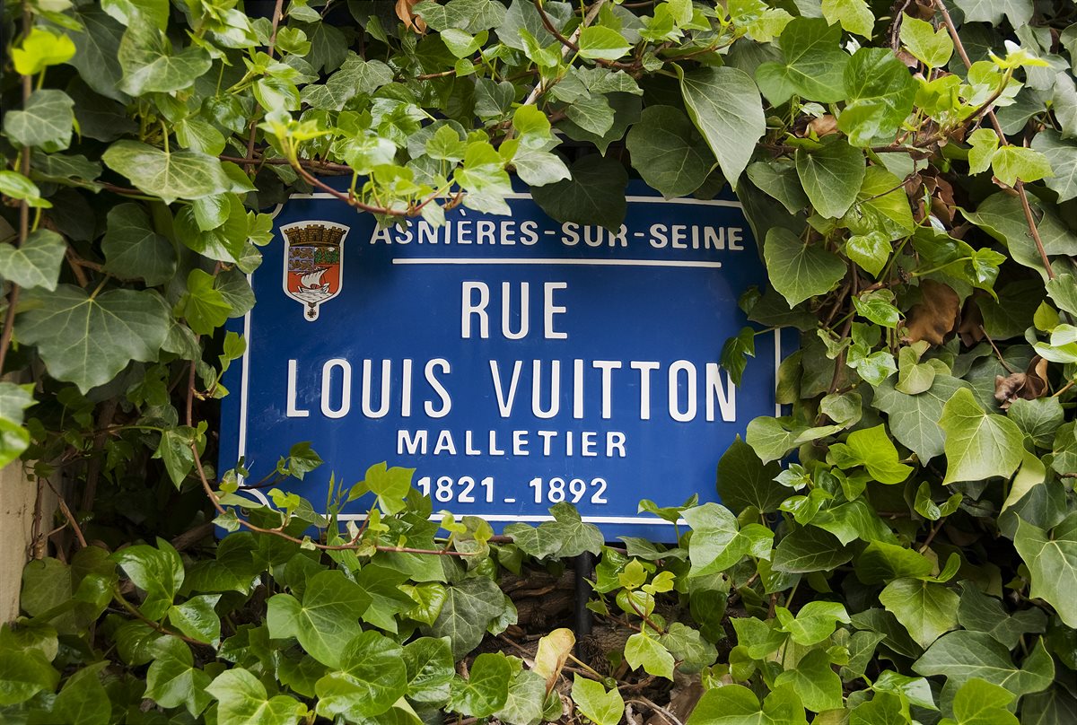 Rue Louis Vuitton in Asnieres-sur-Seine