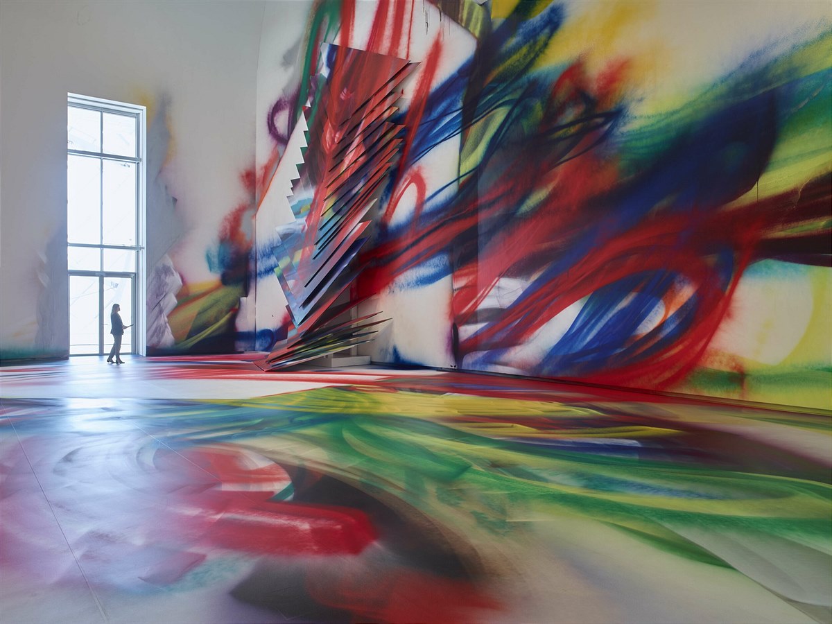 Fondation Louis Vuitton, exhibition Fugues in Color_Katharina Grosse, Splinter, 2022