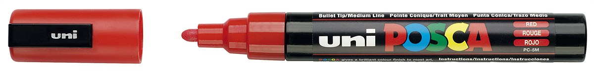 Faber-Castell_Paint marker uni-ball UNI POSCA PC-5M 2.5 mm red_182521_EUR 4,50