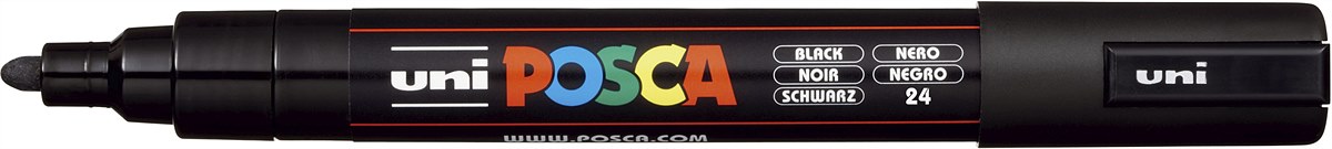 Faber-Castell_Paint marker uni-ball UNI POSCA PC-5M 2.5 mm black_182599_EUR 4,50