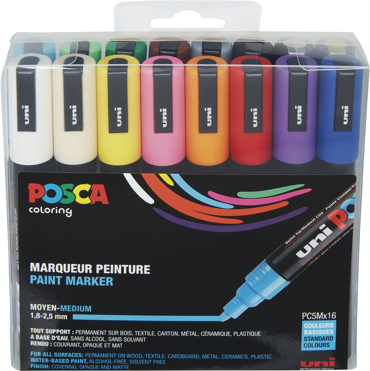 Faber-Castell_Paint marker UNI POSCA PC-5M 16 pack_EUR 72,00