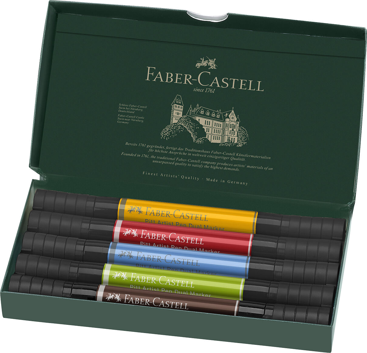 Faber-Castell_Pitt Artist Pen Dual Marker India ink_5er Kartonetui_EUR 20,00 (2)