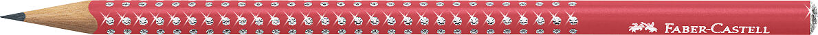 Faber-Castell_Sparkle Bleistift_Candy Cane Red_EUR 1,95