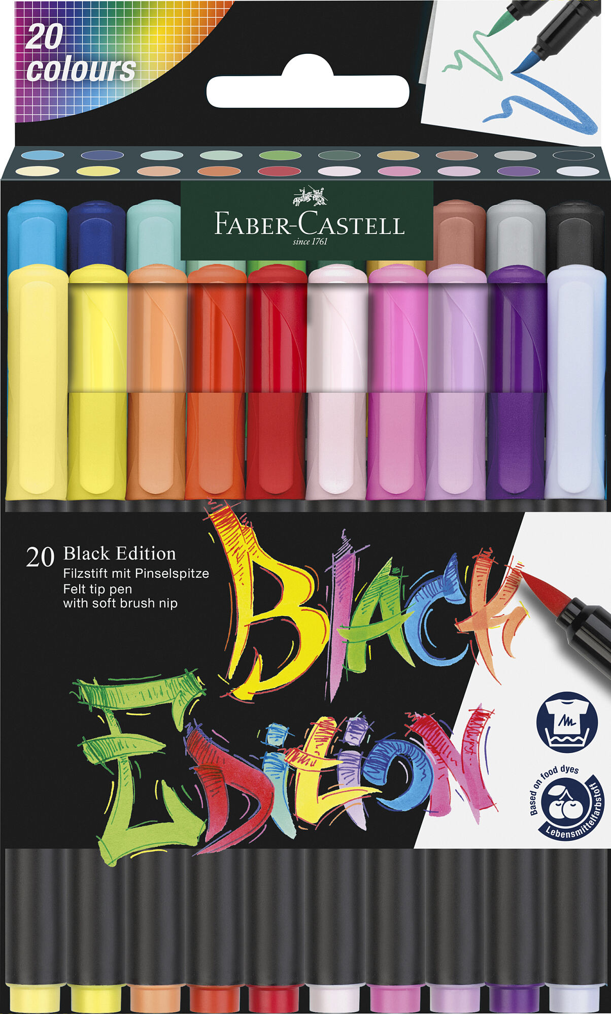 Faber-Castell_Brush pen Black Edition, cardboard box of 20_EUR 19,00 (1)