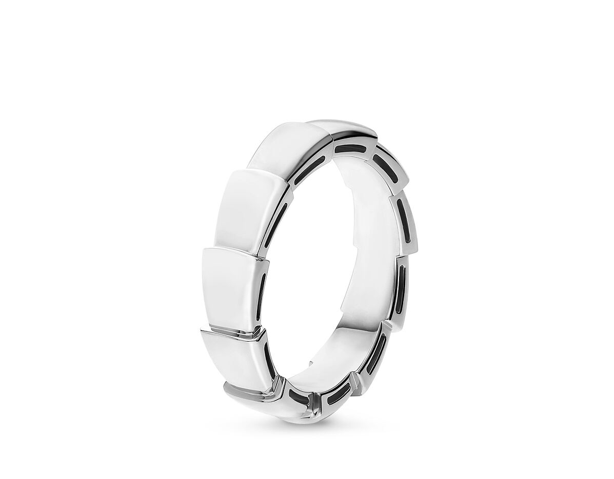 Serpenti Viper Ring 18 kt white.