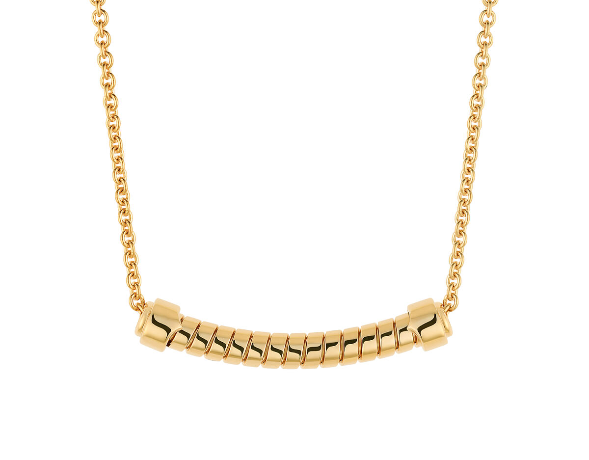 Bvlgari Tubogas 18 kt yellow gold necklace.