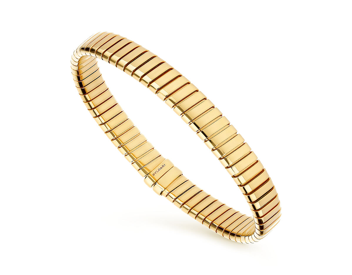 Bvlgari Tubogas 18 kt yellow gold bracelet.