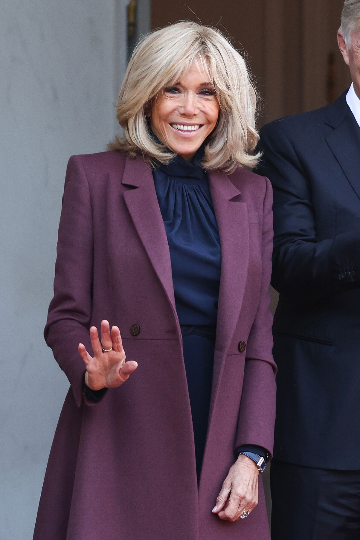 Brigitte Macron in Louis Vuitton