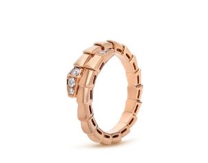 Bvlgari_Serpenti Viper Ring Roségold mit Diamant-Pavé_360456