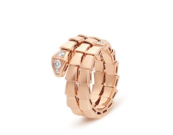 Bvlgari_Serpenti Viper Ring Roségold mit Diamant-Pavé_357876