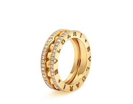 Bvlgari_B.zero1 Ring Gelbgold mit Diamant-Pavé_358273