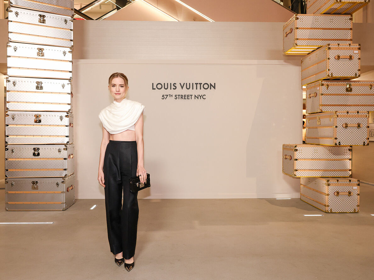 Promis bei der Eröffnung des neuen Louis Vuitton Store in NYC