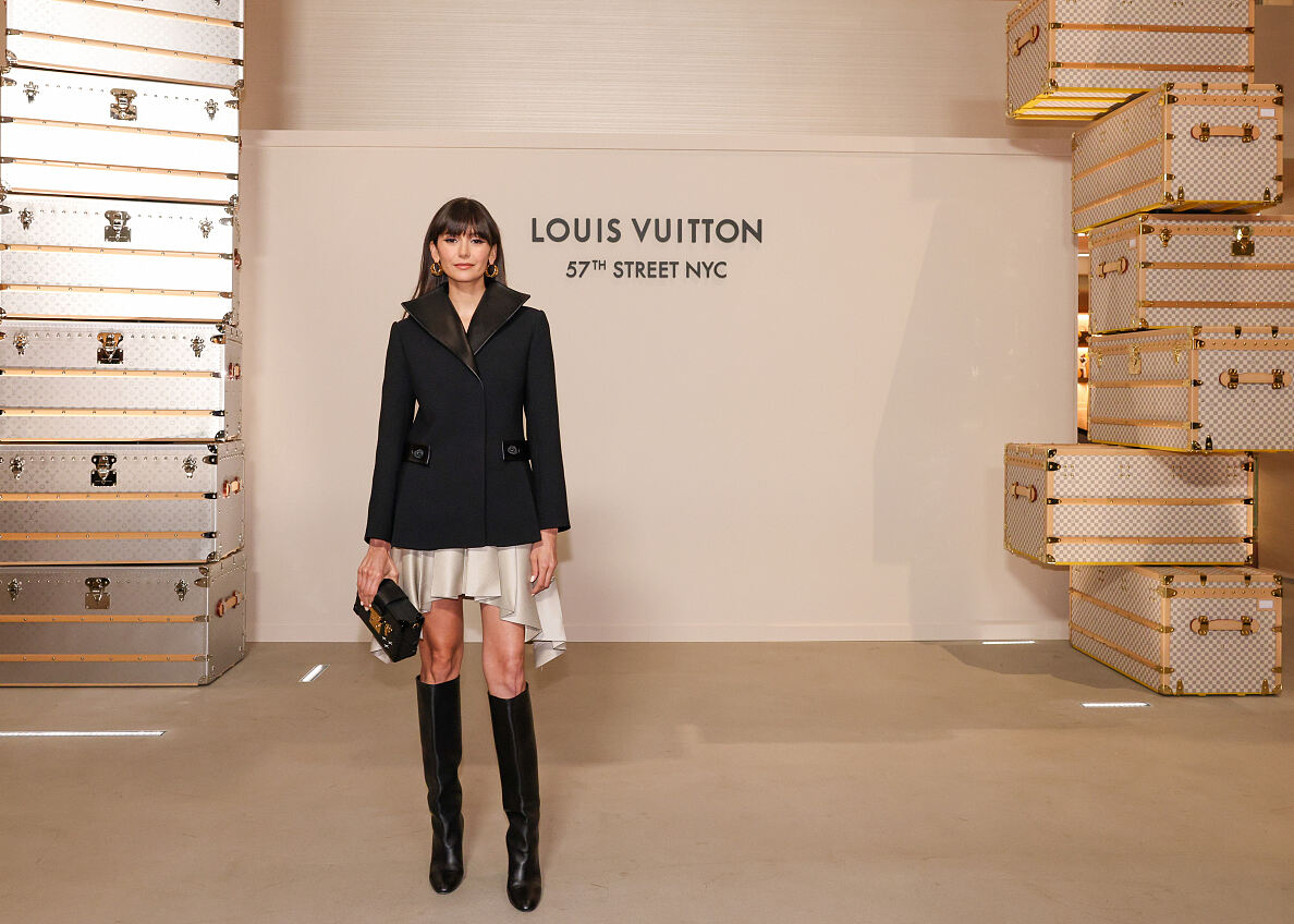 Promis bei der Eröffnung des neuen Louis Vuitton Store in NYC