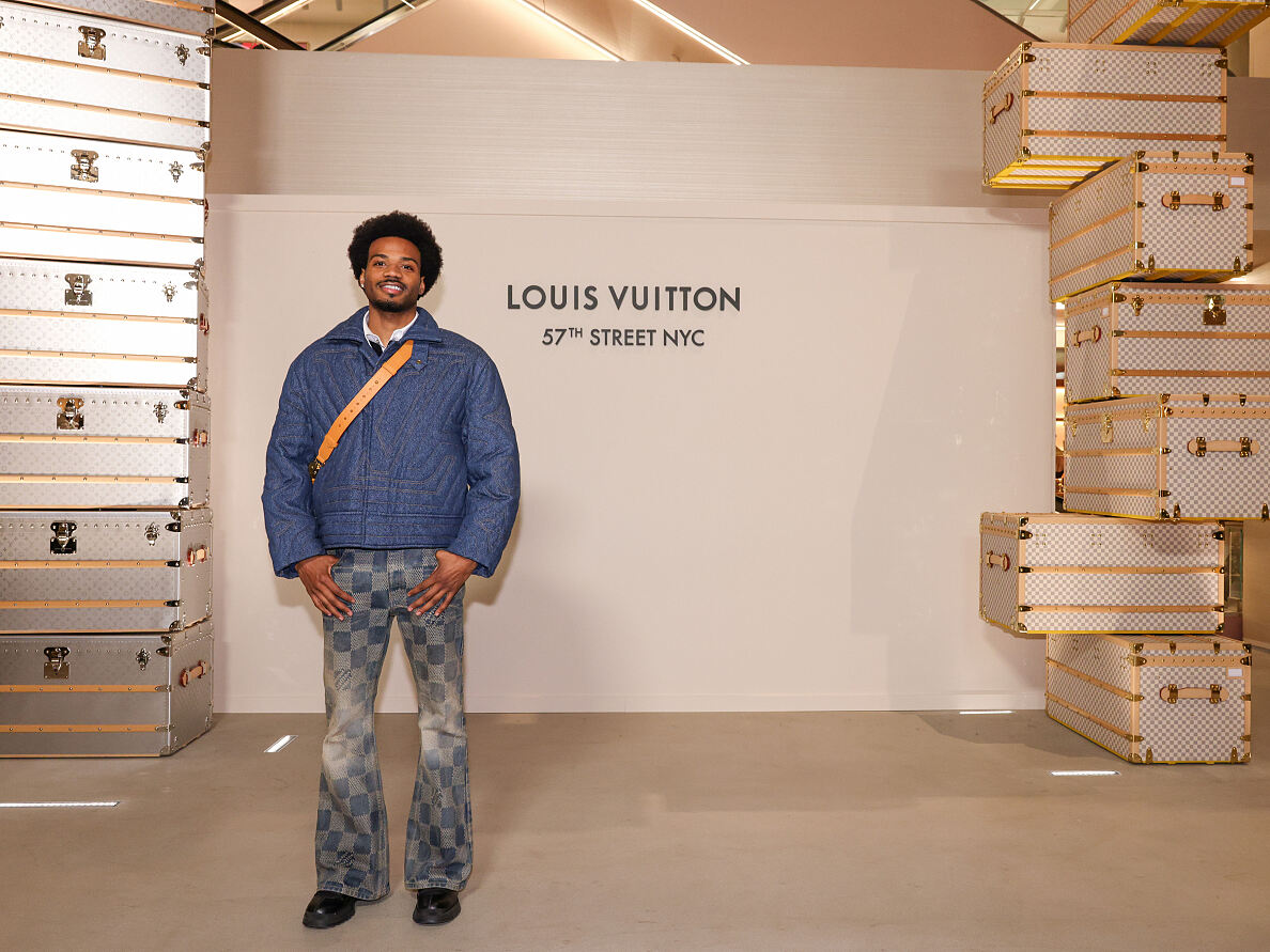 Promis bei der Eröffnung des neuen Louis Vuitton Store in NYC