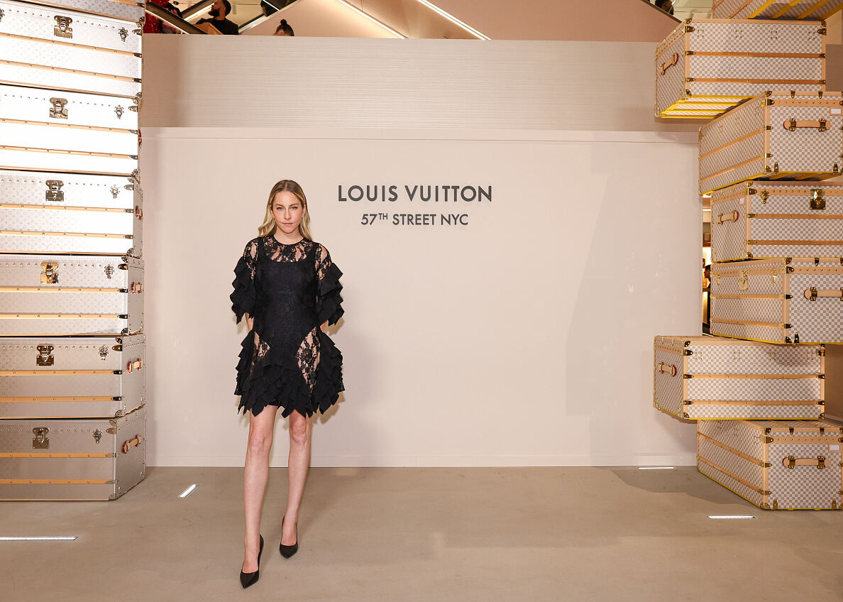 Promis bei der Eröffnung des neuen Louis Vuitton Store in NYC